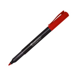 [OFI702] MARCADOR PTO. FINO FABER CASTELL ROJO