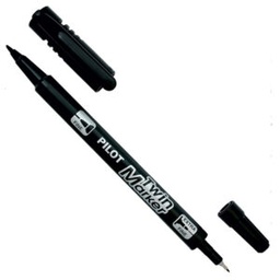 [OFI721] MARCADOR DOBLE PUNTA PILOT NEGRO TWIN 