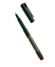 [OFI760] MARCADOR PUNTO RAPIDOGRAFO FABER CASTELL 1511-2 ROJO
