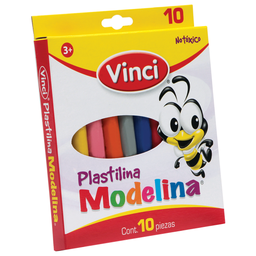 [OFI764] PLASTICINA VINCI CAJA/10 COLORES