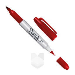 [OFI797] MARCADOR DOBLE PUNTA PILOT ROJO TWIN 