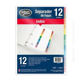 [OFI843] SEPARADORES JUEGO NUMERADO 1-12