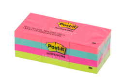 [OFI871] POST IT CUBO 1 1/2 X 2" COLORES SURTIDOS PAQ.