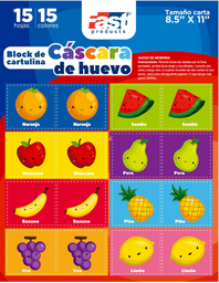 [OFI927] BLOCK PAPEL ARCOIRIS CASCARA DE HUEVO TEXTURA T/CARTA