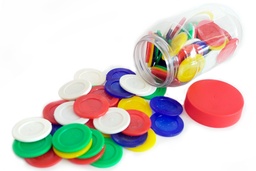 [OFI989] FICHAS PLASTICAS VARIOS COLORES