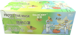 [SEG162] MASCARILLA 3PL RECTANGULAR AZUL P/50